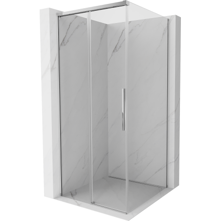 Mexen Rox плъзгаща се душ кабина 90 x 90 см, прозрачна, хром - 8C2-090-090-01-00