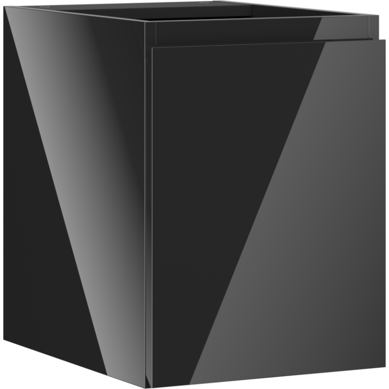 Mexen Orio Шкафче за баня под мивка 35 см, 1 врата, черен гланц - 91A11-03547-1-BF70