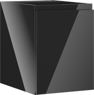 Mexen Orio Шкафче за баня под мивка 35 см, 1 врата, черен гланц - 91A11-03547-1-BF70