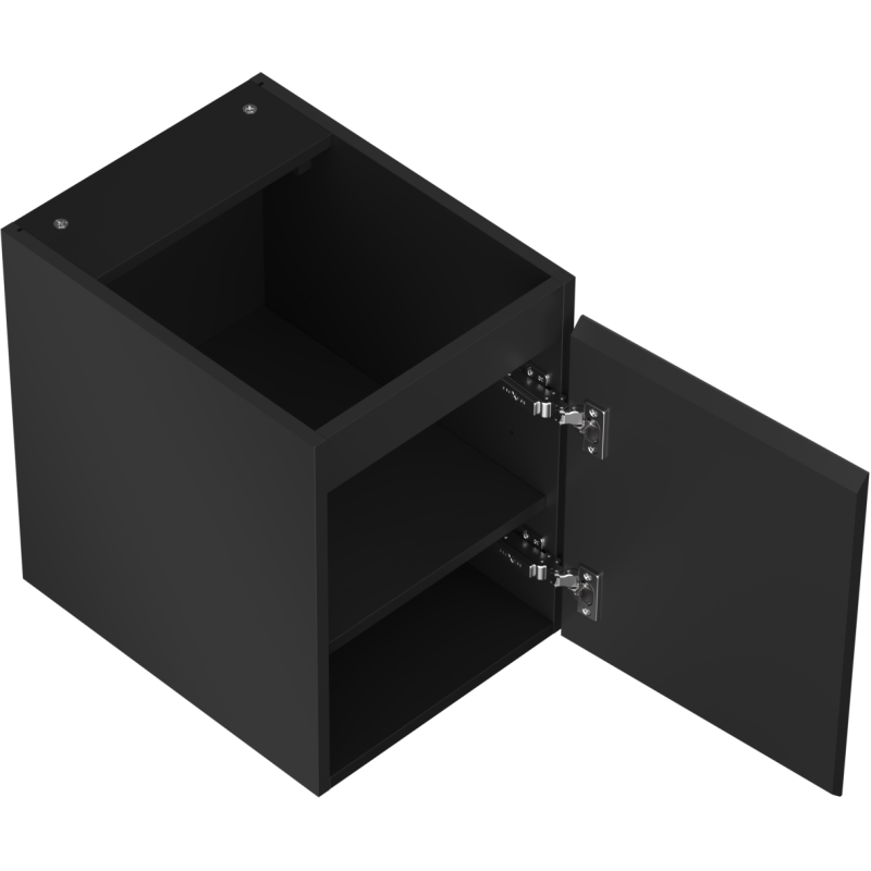 Mexen Orio шкаф за баня под умивалник 35 cm, 1 врата, черен мат - 91A11-03547-1-BF71