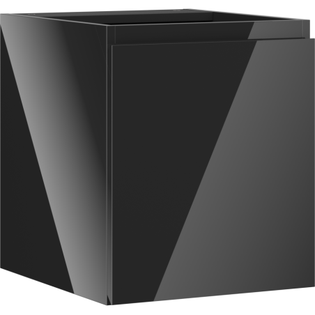 Mexen Orio шкаф за баня за умивалник 40 см, 1 врата, черен гланц - 91A11-04047-1-BF70