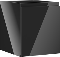 Mexen Orio шкаф за баня за умивалник 40 см, 1 врата, черен гланц - 91A11-04047-1-BF70