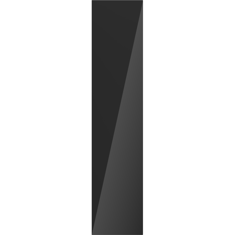 Mexen Orio баня колона 35 см, 1 врата, черен гланц - 91A11-03016-1-BF70