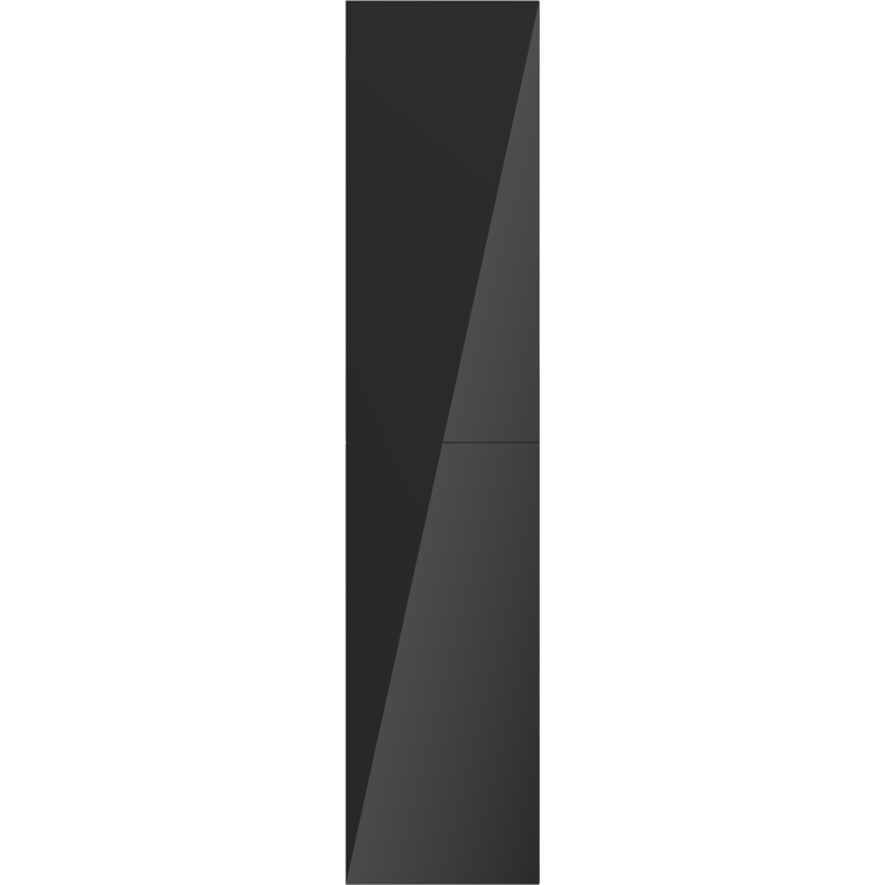 Mexen Orio баня, колонка 35 см, 2 врати, черен гланц - 91A11-03016-2-BF70