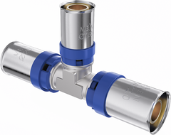 Mexen PEX-P редукционен тройник със скоба, пресов PEX 32 x 20 x 32 - W97131-322032-00