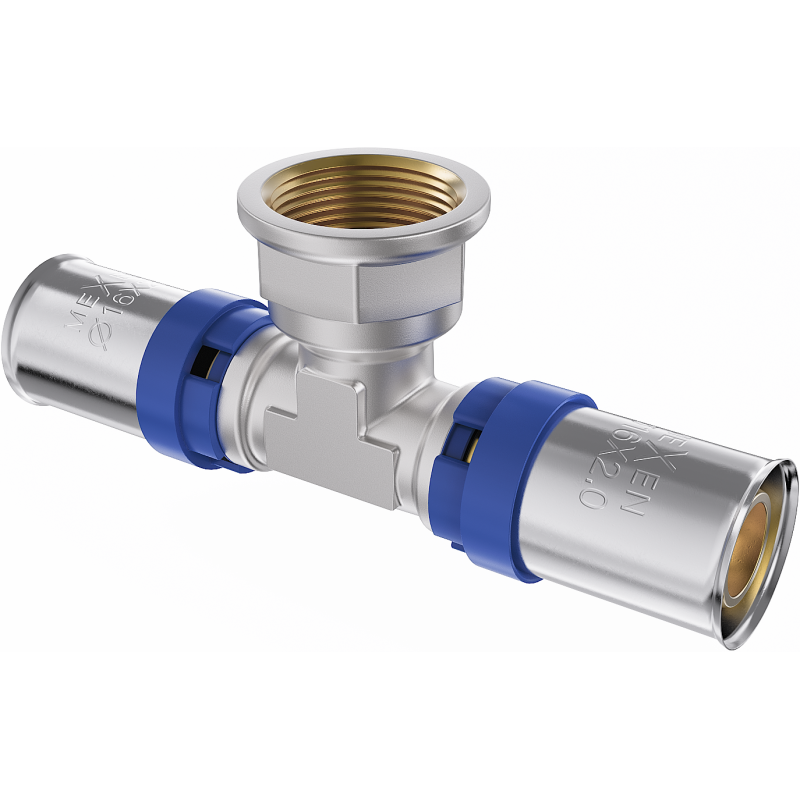 Mexen PEX-P пресова тройник, пресован PEX 32 x 1 GW x 32 - W97132-3210F32-00