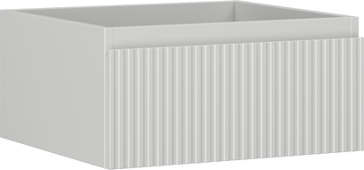 Mexen Rivel шкаф за баня под мивка 50 см, 1 чекмедже, релефна, сив мат - 91A20-05023-1-BF62