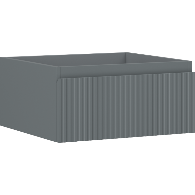 Mexen Rivel шкаф за баня подумивалников 50 см, 1 чекмедже, рифелован, графит мат - 91A20-05023-1-BF66