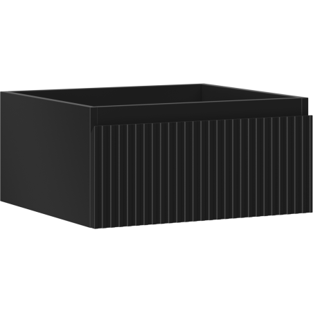 Mexen Rivel шкафче за баня под мивка 50 см, 1 чекмедже, оребрено, черен мат - 91A20-05023-1-BF71