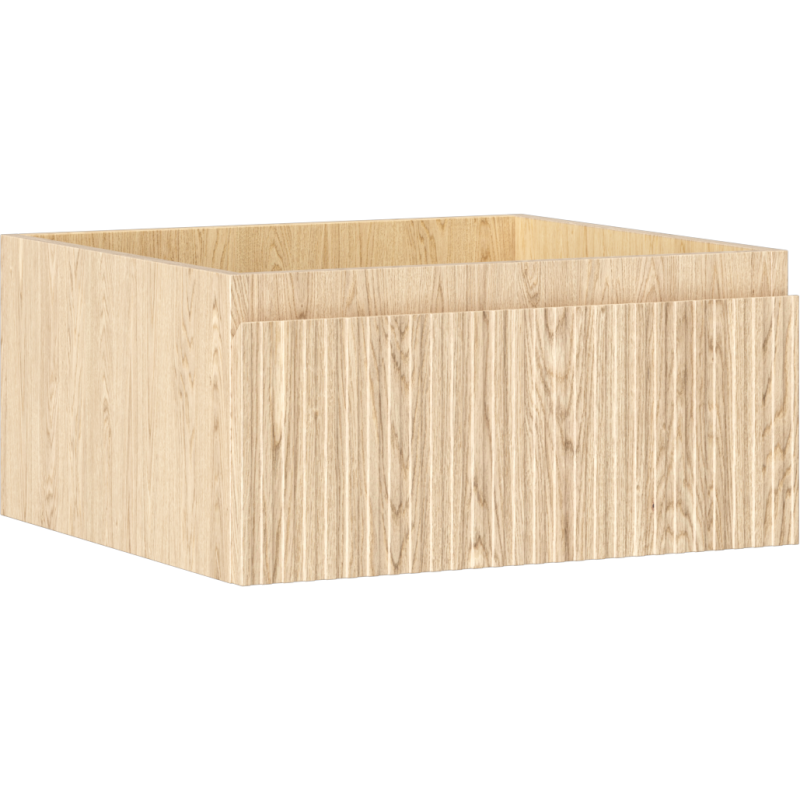 Mexen Rivel шкаф за баня под мивка 50 см, 1 чекмедже, оребрено, дъб - 91A20-05023-1-BF81