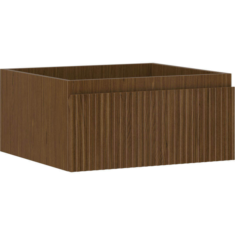 Mexen Rivel шкаф за баня под мивка 50 см, 1 чекмедже, релефен, орех - 91A20-05023-1-BF86