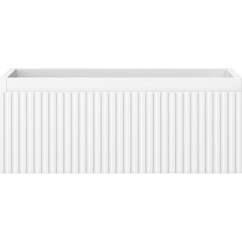 Mexen Rivel шкафче за баня под мивка 60 см, 1 чекмедже, набраздено, бяло мат - 91A20-06023-1-BF01