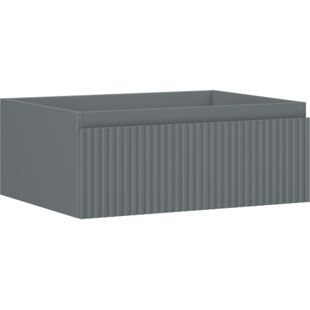 Mexen Rivel шкаф за баня под мивка 60 см, 1 чекмедже, релефно, графит мат