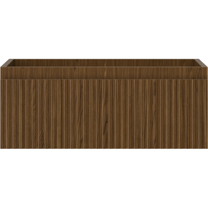 Mexen Rivel шкафче за баня под мивка 60 см, 1 чекмедже, гофрирано, орех - 91A20-06023-1-BF86