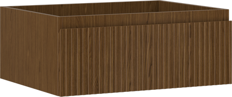 Mexen Rivel шкафче за баня под мивка 60 см, 1 чекмедже, гофрирано, орех - 91A20-06023-1-BF86