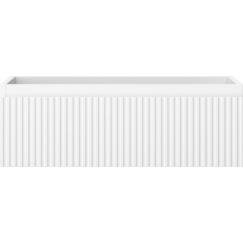 Mexen Rivel шкаф за баня под мивка 70 см, 1 чекмедже, оребрен, бял мат - 91A20-07023-1-BF01