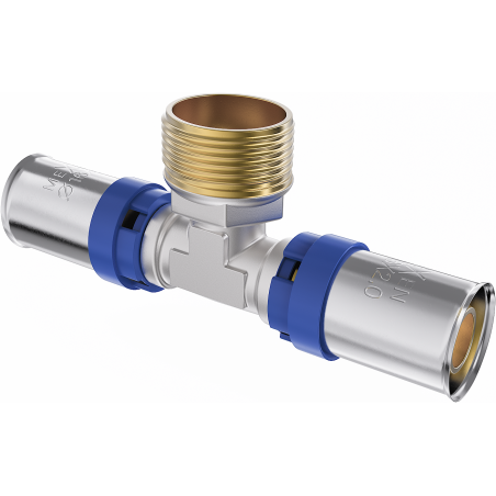 Mexen PEX-P тройник за пресоване, пресоване PEX 20 x 3/4 GZ x 20 - W97133-2034M20-00