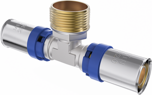 Mexen PEX-P тройник за пресоване, пресован PEX 20 x 3/4 GZ x 20 - W97133-2034M20-00