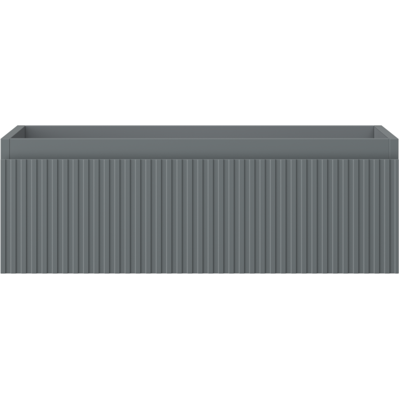 Mexen Rivel шкаф за баня под мивка 70 см, 1 чекмедже, набразден, графит мат