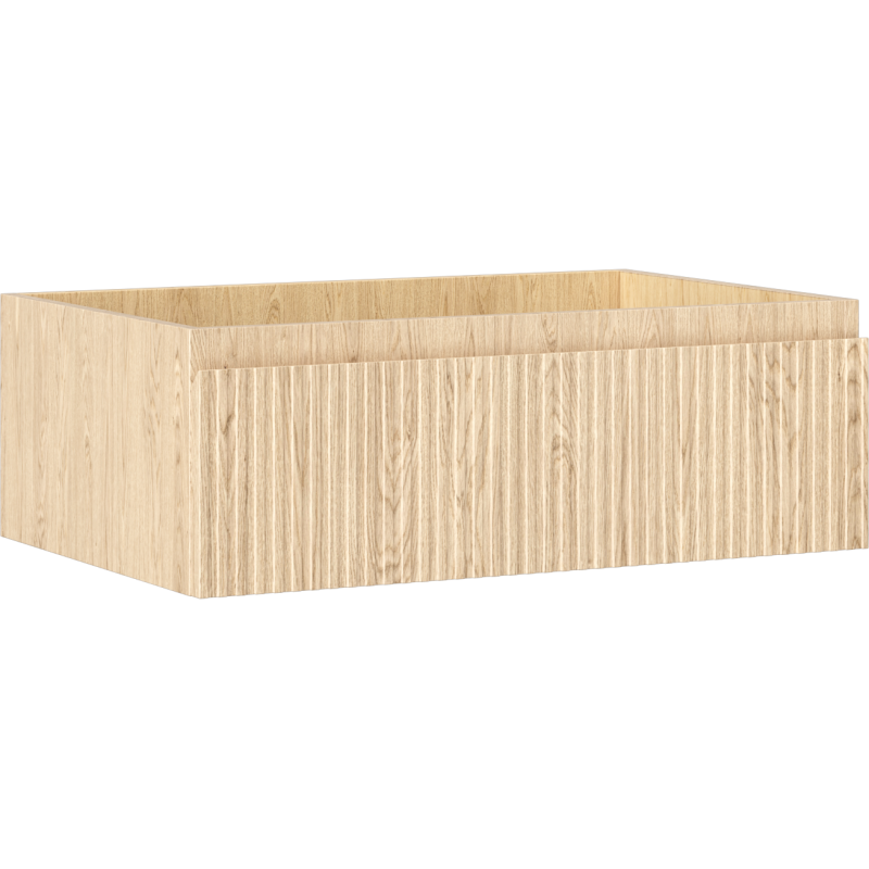 Mexen Rivel баня шкаф под мивка 70 см, 1 чекмедже, оребрено, дъб - 91A20-07023-1-BF81