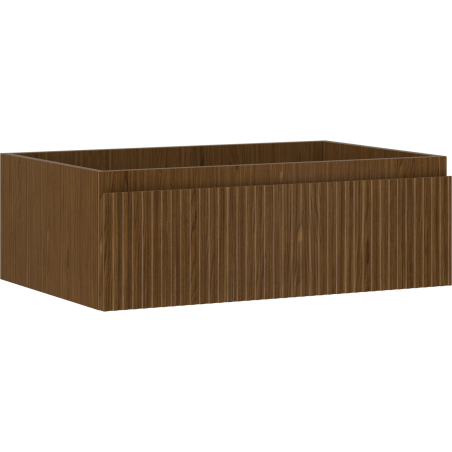 Mexen Rivel шкафче за баня под мивка 70 см, 1 чекмедже, оребрено, орех