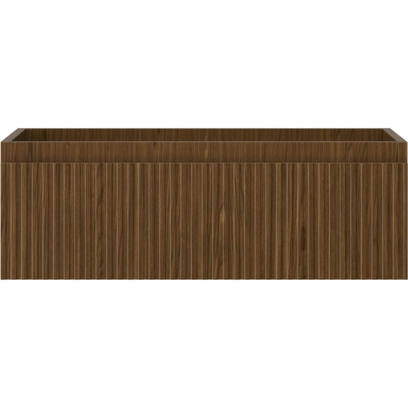 Mexen Rivel шкафче за баня под мивка 70 см, 1 чекмедже, оребрено, орех