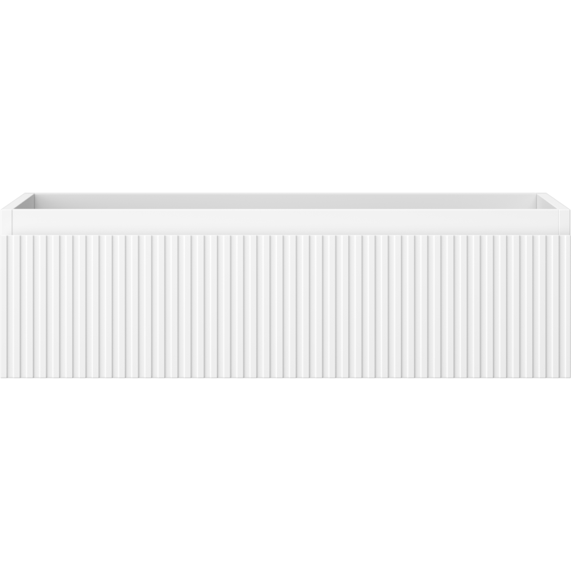 Mexen Rivel шкаф за баня под мивка 80 см, 1 чекмедже, набразден, бял мат - 91A20-08023-1-BF01