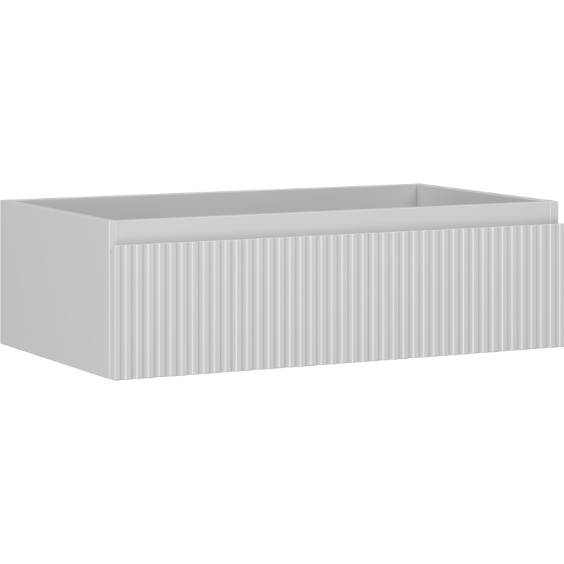 Mexen Rivel баня шкаф под мивка 80 см, 1 чекмедже, рифлено, сив мат - 91A20-08023-1-BF62