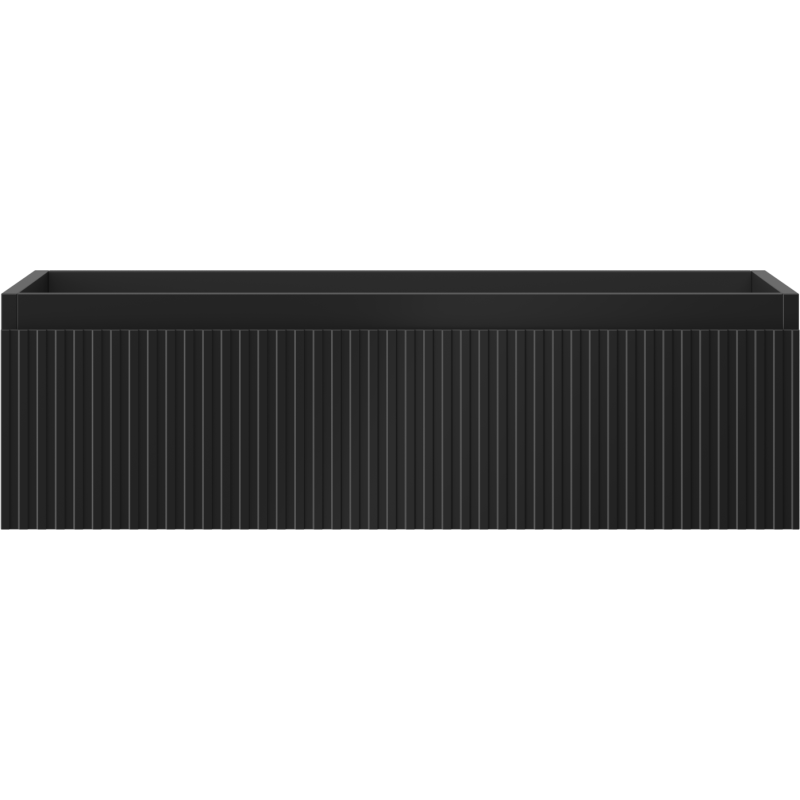 Mexen Rivel шкаф за баня под мивка 80 см, 1 чекмедже, набраздени, черен мат - 91A20-08023-1-BF71