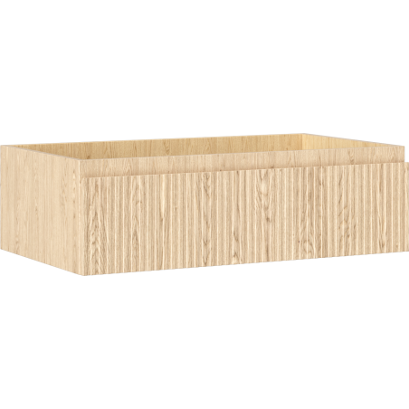 Mexen Rivel шкафче за баня под мивка 80 см, 1 чекмедже, оребрено, дъб