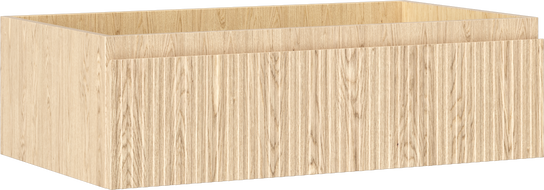 Mexen Rivel шкафче за баня под мивка 80 см, 1 чекмедже, оребрено, дъб