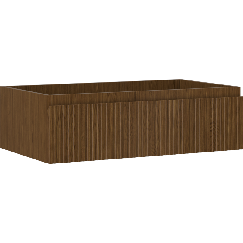 Mexen Rivel шкаф за баня под мивка 80 см, 1 чекмедже, канализиран, орех