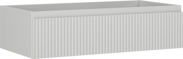 Mexen Rivel баня шкаф под мивка 90 см, 1 чекмедже, оребрен, сив мат - 91A20-09023-1-BF62