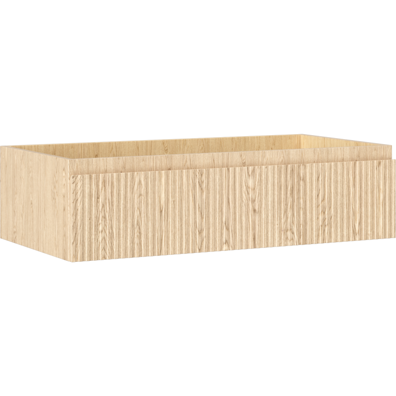 Mexen Rivel баня шкаф под умивалник 90 см, 1 чекмедже, оребрена, дъб - 91A20-09023-1-BF81