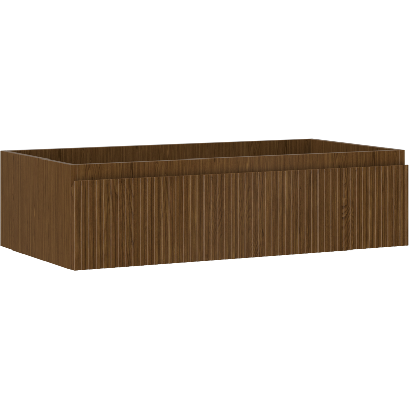 Mexen Rivel шкаф за баня под мивка 90 см, 1 чекмедже, с релеф, орех - 91A20-09023-1-BF86