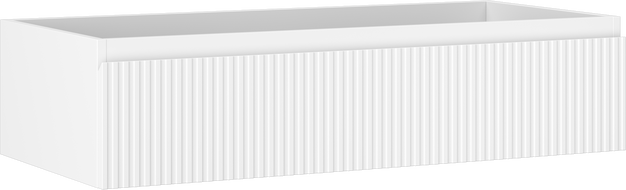 Mexen Rivel шкаф за баня за мивка 100 см, 1 чекмедже, оребрен, бял мат - 91A20-10023-1-BF01