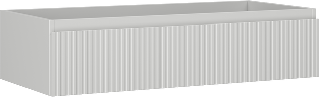 Mexen Rivel шкаф за баня под умивалник 100 см, 1 чекмедже, оребрена, сива мат - 91A20-10023-1-BF62