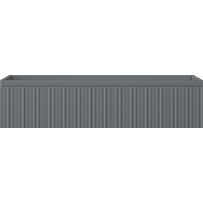 Mexen Rivel шкаф за баня под мивка 100 см, 1 чекмедже, рифелован, графит мат