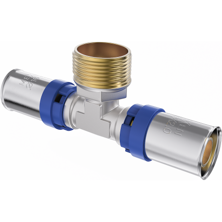 Mexen PEX-P пресоващ тройник, заплескващ PEX 32 x 1 MZ x 32 - W97133-3210M32-00
