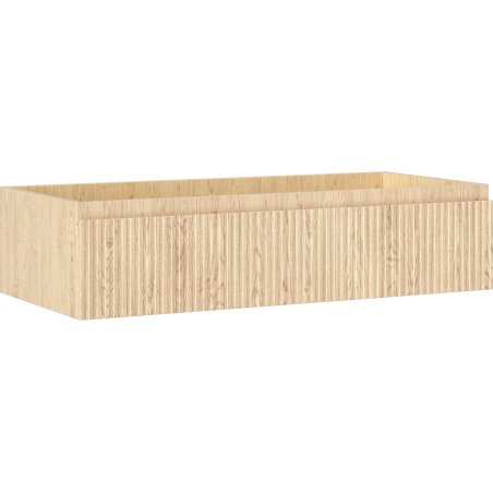 Mexen Rivel шкаф за баня под мивка 100 см, 1 чекмедже, оребрен, дъб - 91A20-10023-1-BF81