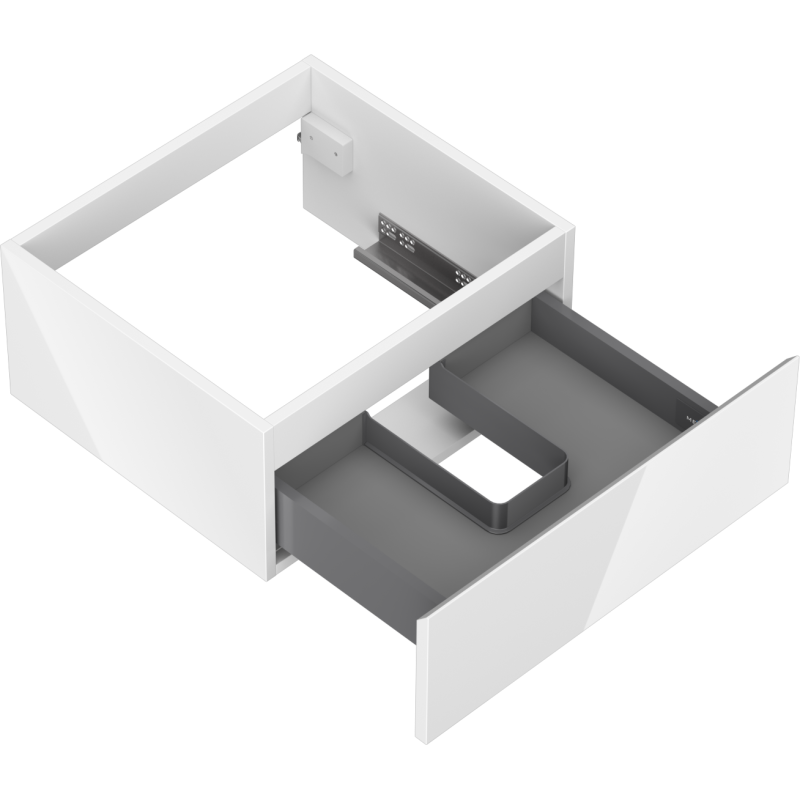 Mexen Orio шкафче за баня под мивка 50 см, 1 чекмедже, бял гланц - 91A10-05023-1-BF00