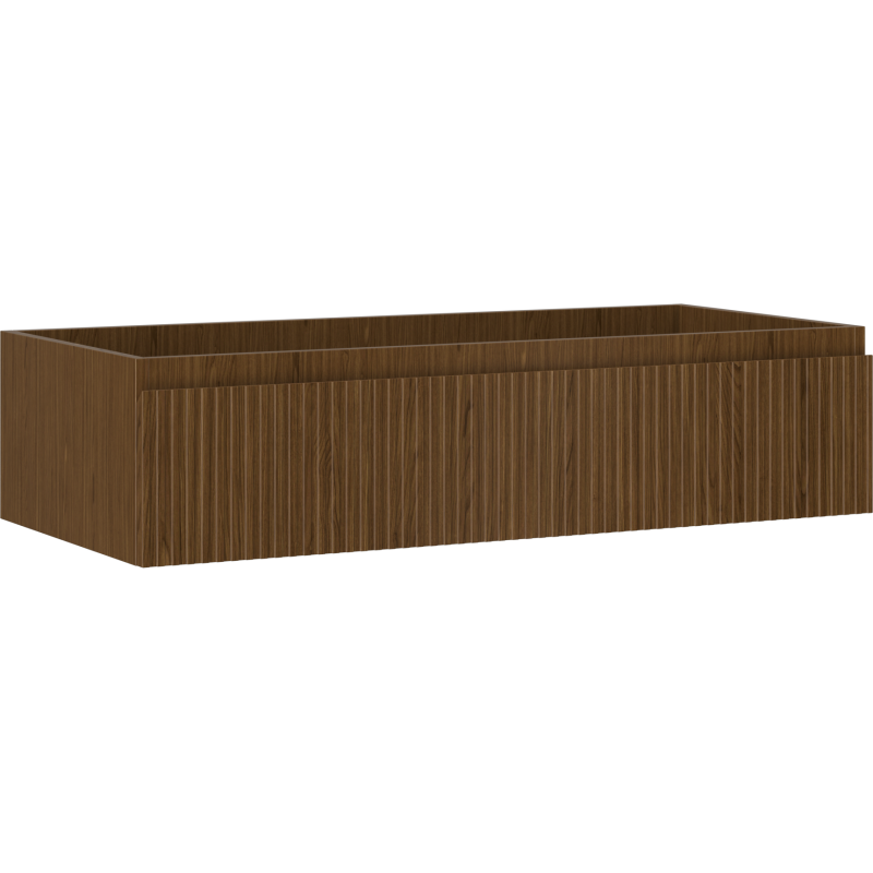 Mexen Rivel шкаф за баня за мивка 100 см, 1 чекмедже, оребрена, орех - 91A20-10023-1-BF86