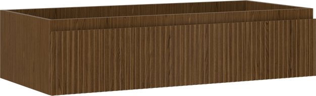 Mexen Rivel шкаф за баня за мивка 100 см, 1 чекмедже, оребрена, орех - 91A20-10023-1-BF86