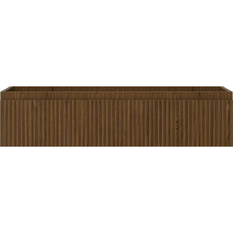 Mexen Rivel шкаф за баня за мивка 100 см, 1 чекмедже, оребрена, орех - 91A20-10023-1-BF86
