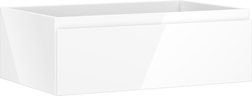 Mexen Orio шкаф за баня с умивалник 70 см, 1 чекмедже, бял гланц - 91A10-07023-1-BF00