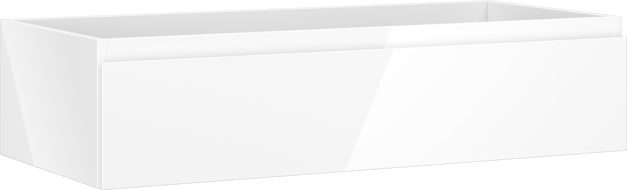 Mexen Orio шкаф за баня за мивка 100 см, 1 чекмедже, бял гланц - 91A10-10023-1-BF00