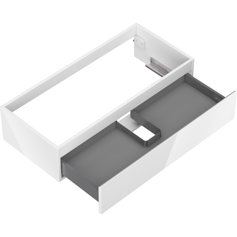 Mexen Orio шкаф за баня за мивка 100 см, 1 чекмедже, бял гланц - 91A10-10023-1-BF00