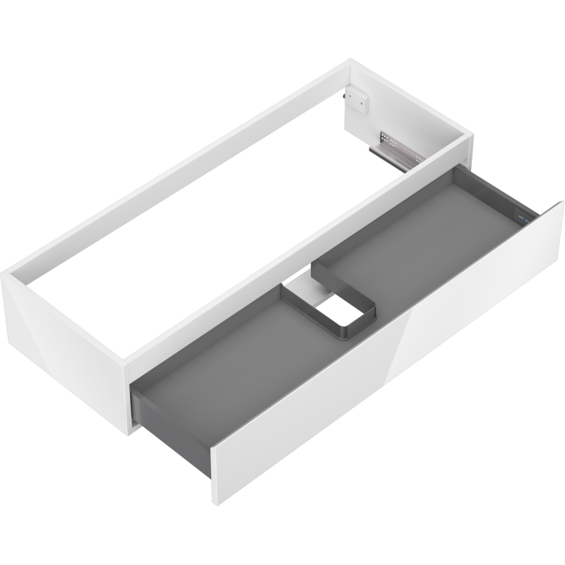 Mexen Orio шкаф за баня под мивка 120 см, 1 чекмедже, бял гланц - 91A10-12023-1-BF00