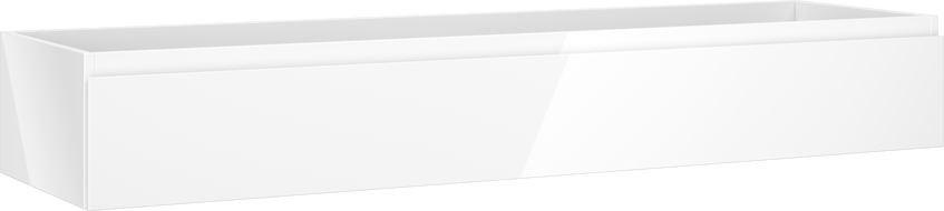 Mexen Orio шкаф за баня под мивка 160 см, 1 чекмедже, бял гланц - 91A10-16023-1-BF00