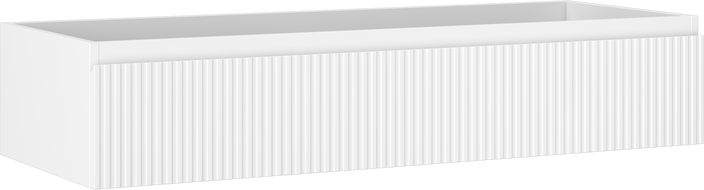 Mexen Rivel шкаф за баня под умивалник 120 см, 1 чекмедже, релефен, бял мат - 91A20-12023-1-BF01